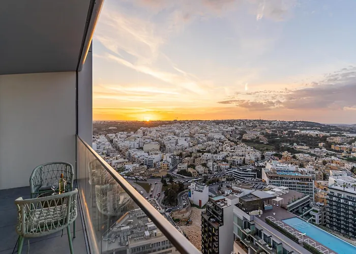 21st Floor Sunset - Mercury Tower With Pool Access By Uniq St. Julian's