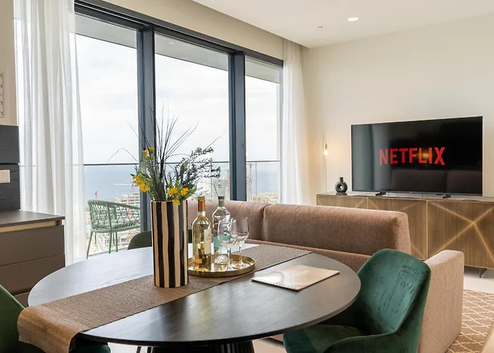 21st Floor Sunset - Mercury Tower With Pool Access By Uniq 아파트 Saint Julian's